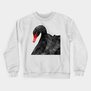 Geometric Black Swan Crewneck Sweatshirt